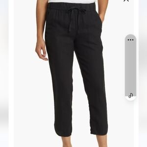 Tulip Hem Linen PantsCaslon® size Large in GREY EBONY